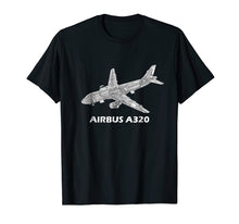 Load image into Gallery viewer, Airbus A320 jet airplane cutaway aviation pilot T-Shirt gift