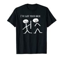 Load image into Gallery viewer, I Got Your Back Stick Figure Grafic Friendship TShirt