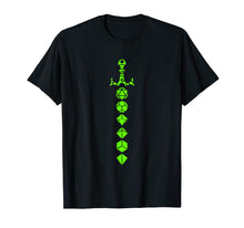 Load image into Gallery viewer, Nerdy Polyhedral Dice Set Sword Geeky Minimalist D20 T-Shirt