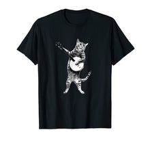 Load image into Gallery viewer, Funny Cat T-Shirt Cat Playing Banjo- Banjo Cat Tee Shirt