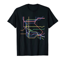 Load image into Gallery viewer, Minimalist New York City Underground Metro Map T-shirt