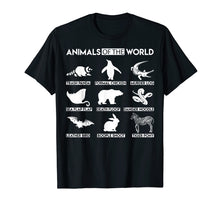 Load image into Gallery viewer, Simple Vintage Humor Funny Rare Animals Of The World T Shirt