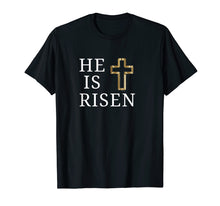 Load image into Gallery viewer, He is Risen T-Shirt Jesus Christ Religious Easter Shirts
