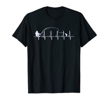 Load image into Gallery viewer, Fly Fishing Heartbeat Fish EKG Trout Fishing T-shirt