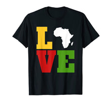 Load image into Gallery viewer, Africa Love Shirt, Afrocentric T Shirts, African Art Gifts