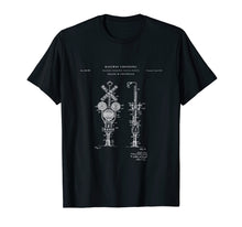 Load image into Gallery viewer, Railroad Crossing Signal Patent T Shirt | Model train lovers