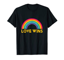 Load image into Gallery viewer, Love Wins Shirt Gay Lesbian Pride Gift LGBT March Rainbow