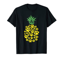 Load image into Gallery viewer, Cute Dog Paw Pineapple T-Shirt Dog Lover Hawaii Gift Tee