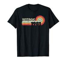 Load image into Gallery viewer, 1981 Vintage T Shirt, Birthday Gift Tee. Retro Style Shirt.