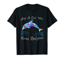 Load image into Gallery viewer, Dolphin Shirts For Girls - Cute Floral Gift Tee Apparel