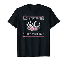 Load image into Gallery viewer, Horse Shirts For Women: Easily Distracted By Dogs And Horses