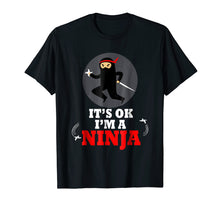 Load image into Gallery viewer, Funny Ninja Shirt for Boys and Girls - Cute Ninja Tees