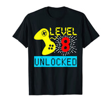 Load image into Gallery viewer, 8th Birthday T Shirt Boys Video Game Gamer Boys Controller