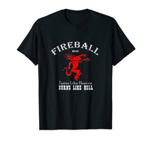 Load image into Gallery viewer, Fireball Whisky Bottle Wine Tastes like Heaven Tshirt