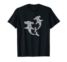 Load image into Gallery viewer, Shirt Hammerhead Shark Polynesian Art Maori Hawaii Tropical