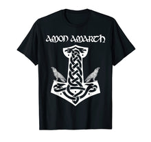 Load image into Gallery viewer, Amon Amarth: Mjolnir and Ravens Thors Hammer Vikings T Shirt