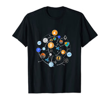 Load image into Gallery viewer, Cryptocurrency T-shirt. Ethereum, Bitcoin, Litecoin, T-shirt
