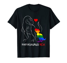 Load image into Gallery viewer, LGBT Mom Saurus Rex LGBT Shirts Mothers Gift Rainbow Shirt