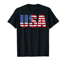 Load image into Gallery viewer, USA Flag T Shirt: American Patriotic Tshirt For Men & Women