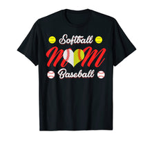 Load image into Gallery viewer, Baseball Heart T Shirt, Gift for Softball Mom or Dad, Team