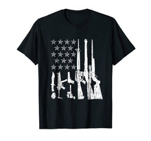 Load image into Gallery viewer, Big American Flag With Machine Guns Shirt