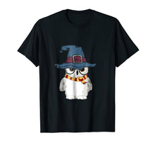 Load image into Gallery viewer, Funny Cute Owl Magical Wizard Hat T-shirt