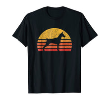 Load image into Gallery viewer, Distressed Retro Sun Silhouette Doberman Pinscher T-shirt