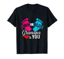 Load image into Gallery viewer, Baby Gender Reveal Pink or Blue Grandpa Loves You T Shirt