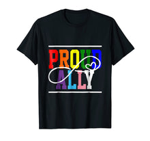 Load image into Gallery viewer, Proud ally T-shirt LGBTQ Tee