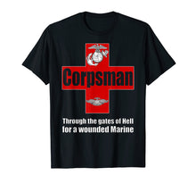 Load image into Gallery viewer, FMF 8404 Navy Corpsman T Shirt Eagle Globe Anchor
