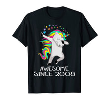 Load image into Gallery viewer, Kid 11 Yrs Old 11th Birthday Unicorn Shirt Gift 2008 Dabbing