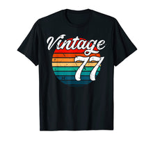 Load image into Gallery viewer, 1977 Retro Vintage 42th Birthday Gift T Shirt