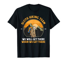 Load image into Gallery viewer, Sloth Hiking Tshirt, Sloth Hiking Team T-shirt