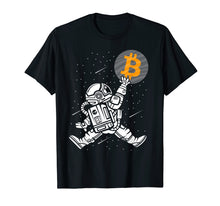 Load image into Gallery viewer, Bitcoin To The Moon Shirt Astronaut Bitcoin HODL BTC Crypto