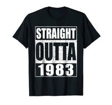 Load image into Gallery viewer, Straight Outta 1983 T-Shirt Funny 36th Birthday Gift Shirt