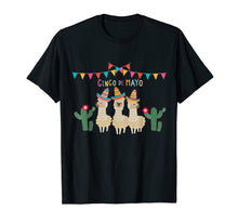 Load image into Gallery viewer, Llama Cinco De Mayo May 5th Party T-Shirt