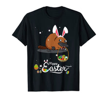 Load image into Gallery viewer, Cute Easter Platypus with Bunny Ears and Eggs T Shirt