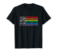 Load image into Gallery viewer, LGBT Flag Light Swords Light Saber Love Gay Pride Tee Shirt