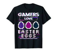 Load image into Gallery viewer, PIXEL GAMERS LOVE EASTER EGGS EGG HUNTING VIDEO GAME T-SHIRT