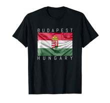 Load image into Gallery viewer, Budapest T-Shirt Flag of Hungary with Coat of Arms Souvenir