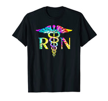 Load image into Gallery viewer, Lovely RN Registered Nurse Tie Dye T-Shirt