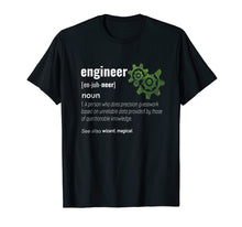 Load image into Gallery viewer, Engineer Definition T Shirt Mechanical Profession Gears Tee