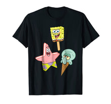 Load image into Gallery viewer, SpongeBob SquarePants Ice Cream Characters Graphic T-Shirt