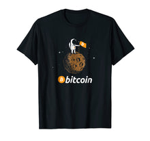 Load image into Gallery viewer, Bitcoin BTC Crypto to the Moon Shirt Featuring Astronaut