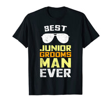 Load image into Gallery viewer, Kids Best Junior Groomsman Wedding Party Sunglasses T-shirt
