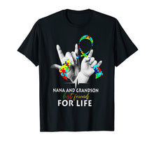 Load image into Gallery viewer, Nana And Grandson Best Friends For Life Ribbon Autism Shirt