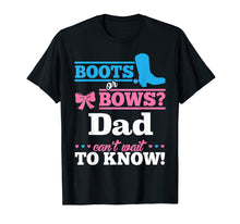 Load image into Gallery viewer, Mens Boots or Bows Shirt for Dad Gender Reveal Party Gift