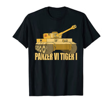Load image into Gallery viewer, Panzer VI Tiger I Tank T Shirt Gift WW2 German Army Art