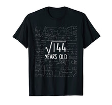 Load image into Gallery viewer, Twelve Years Old Shirt 12th Party 12 Twelfth Square Root 144
