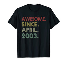 Load image into Gallery viewer, Awesome Since April 2003 Vintage T-Shirt 16th Birthday Gift